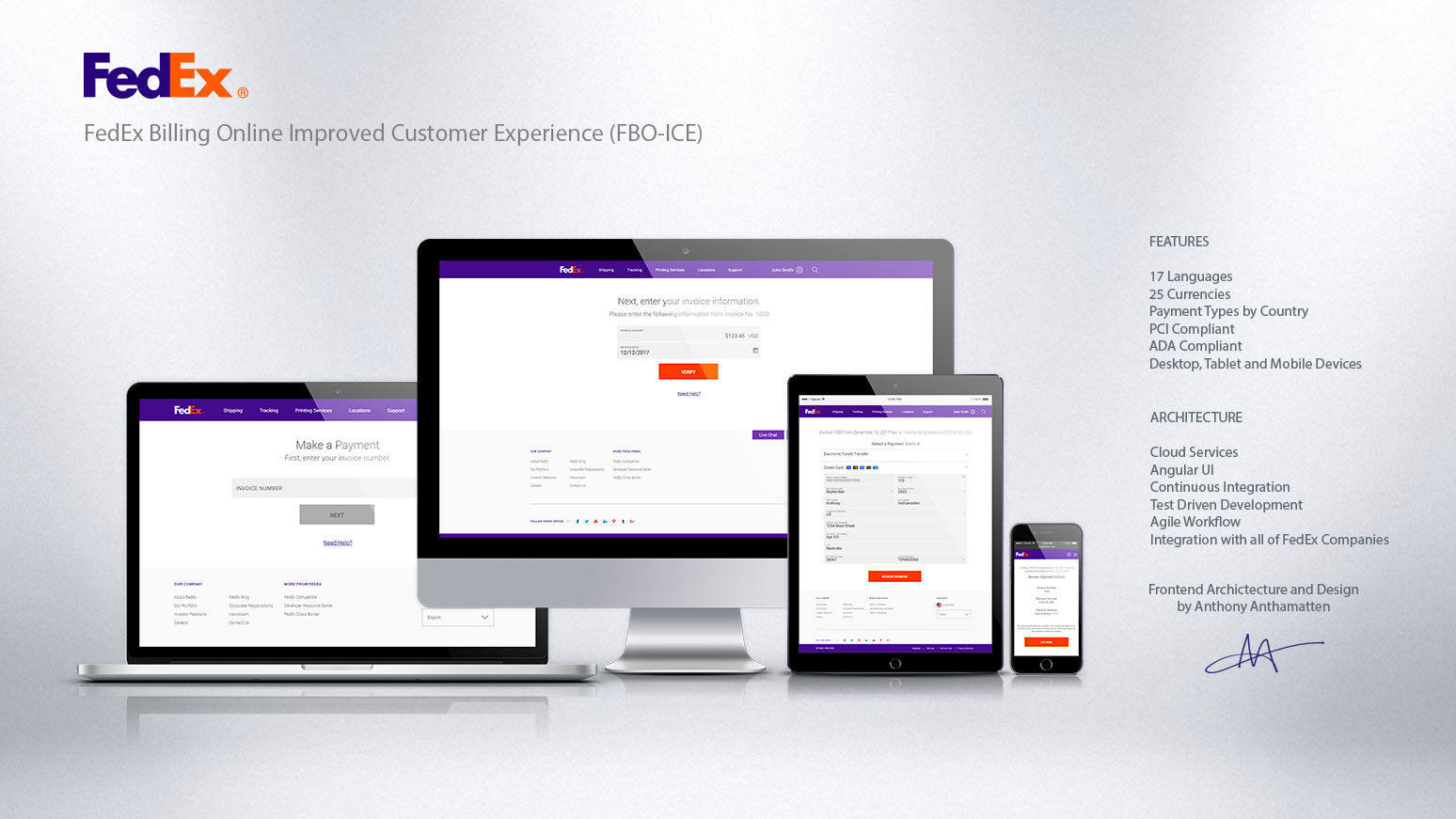 FedEx FBO-ICE application interface